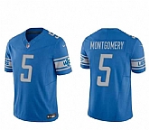 Men & Women & Youth Detroit Lions #5 David Montgomery Blue 2023 F.U.S.E. Vapor Untouchable Limited Stitched Jersey,baseball caps,new era cap wholesale,wholesale hats